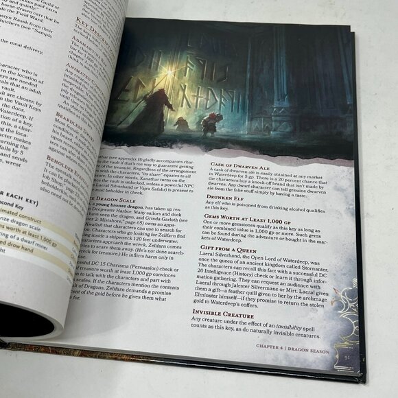 Dungeons & Dragons Waterdeep DRAGON HEIST Campaign Book 1st Print 2018 D&D - Picture 7 of 15